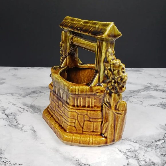 McCoy Wishing Well Planter Vintage - Picture 5 of 9